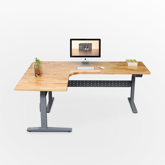 Three-legged Lift table
  Solid wood table board